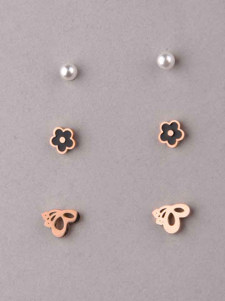 Western Tops / Studs in Rose Gold finish - CNB4023