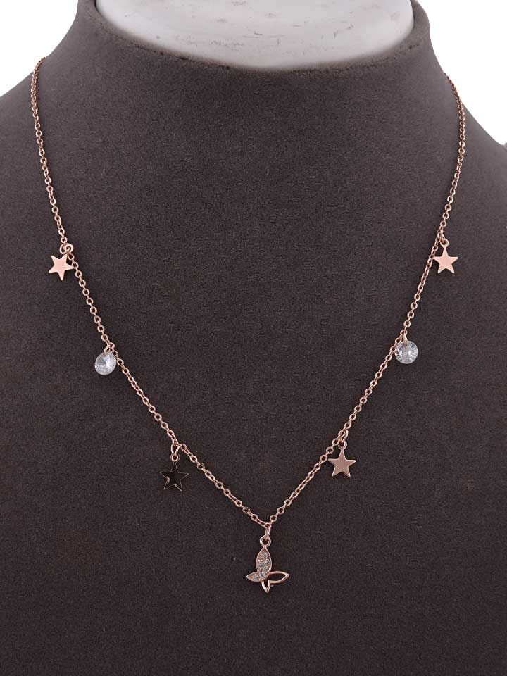 Western Necklace in Rose Gold finish - CNB15266