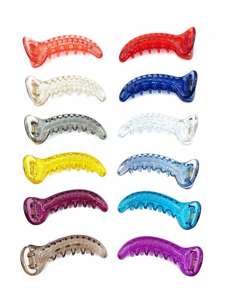 Plain Banana Clip in Assorted color - CNB15720