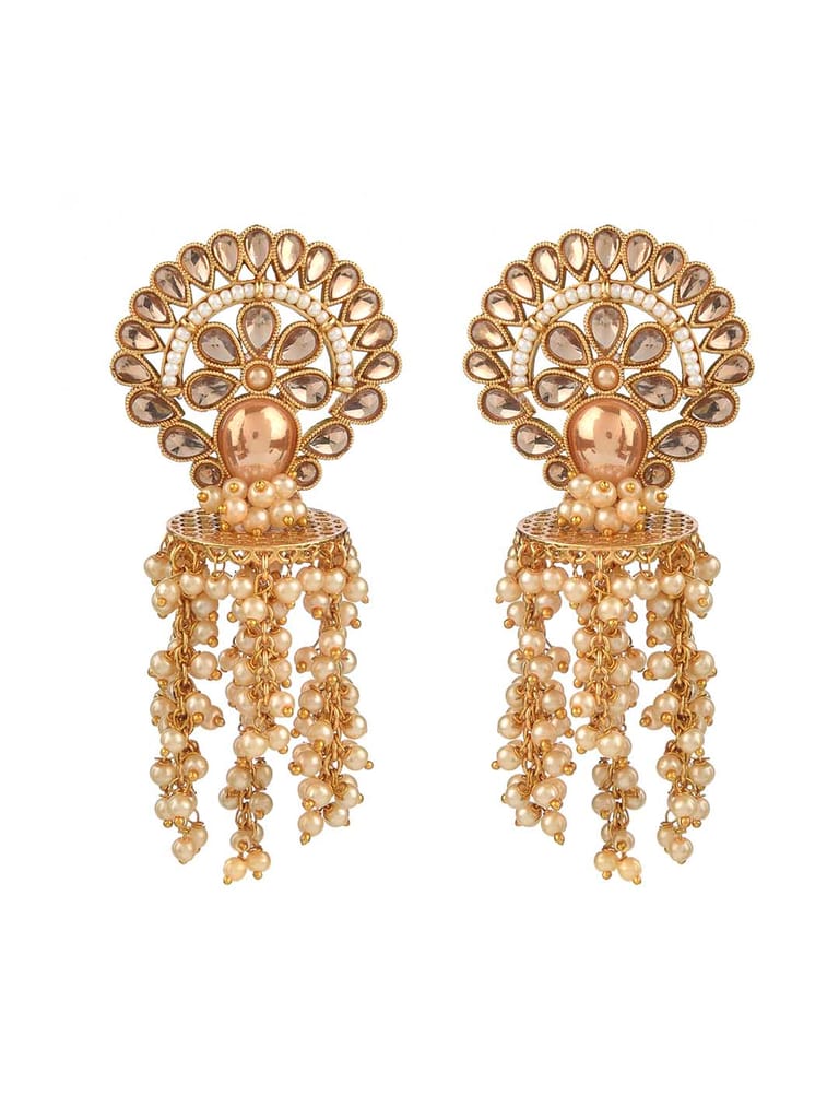 Antique Earrings in LCT/Champagne color - CNB16203