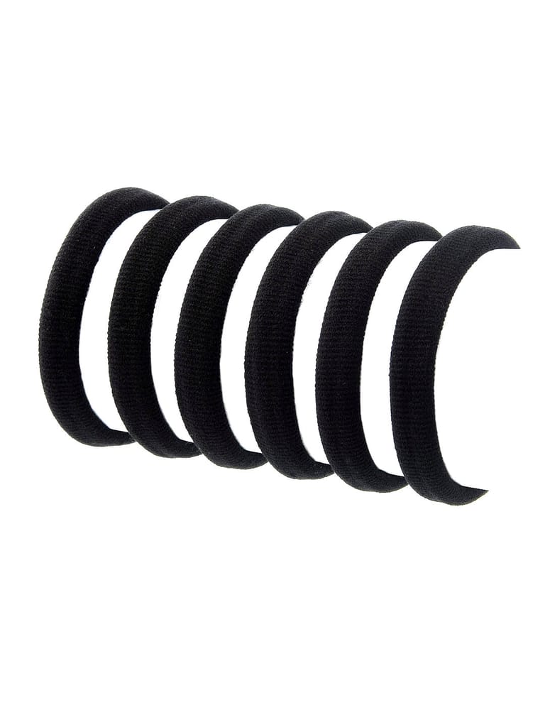 Plain Elastic Rubber Bands in Black color - CNB9903