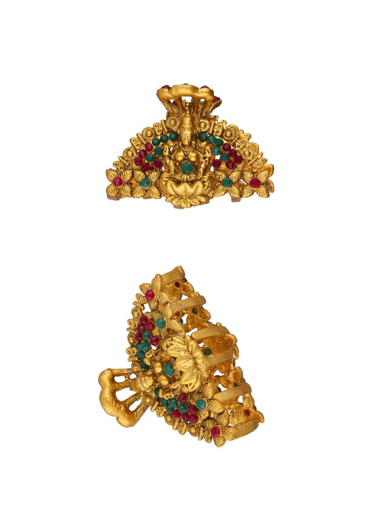 Temple Butterfly Clip in Ruby & Green color - BAL1083
