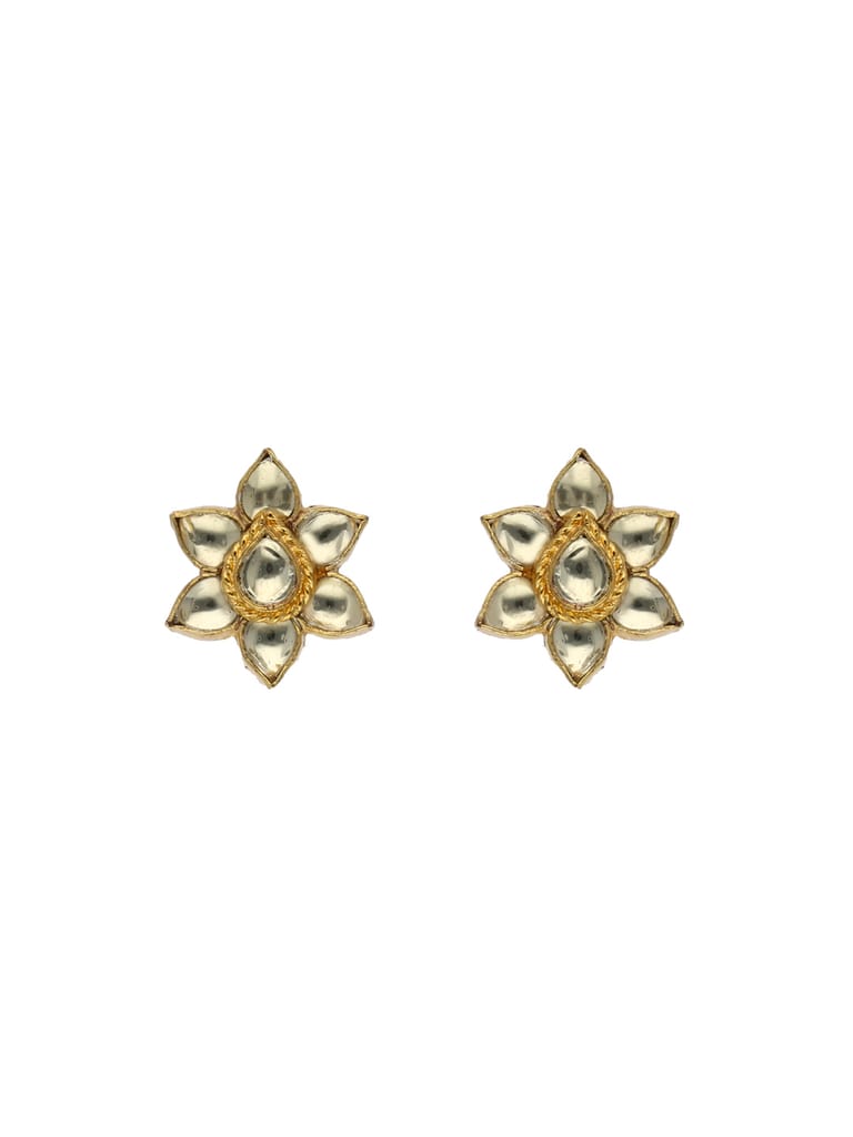 Kundan Tops / Studs in Gold finish - MJA37 Kundan Tops / Studs in Gold finish - MJA37