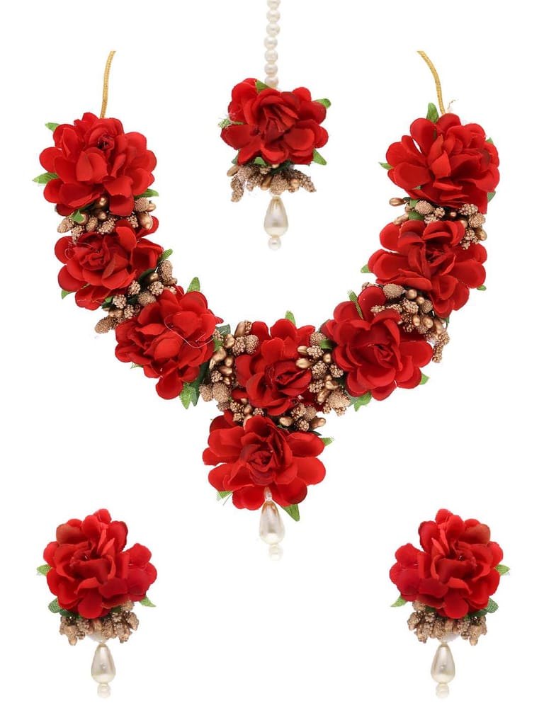 Floral Necklace Set in Assorted color - NAN38