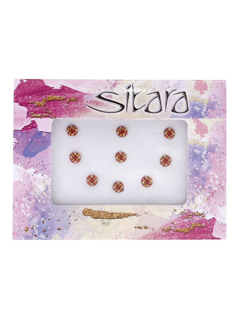 Traditional Bindis in Red color - SURSUN00038
