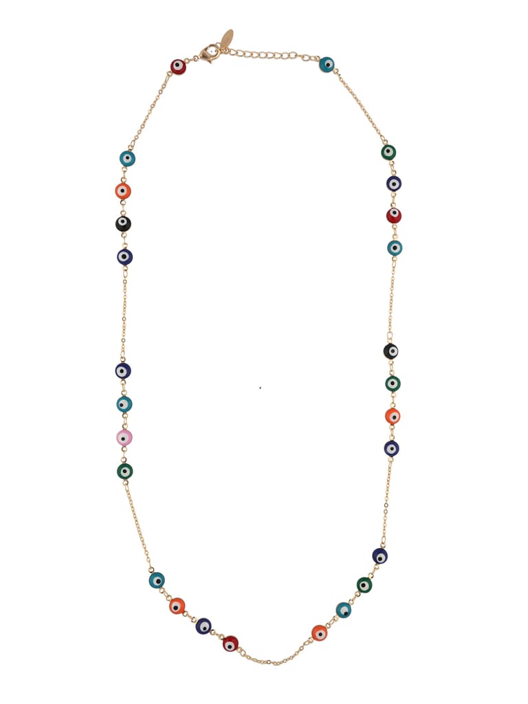 Evil Eye Mala in Multicolor color and Gold finish - CNB19507