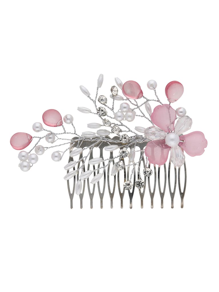 Fancy Comb in Rhodium finish - ARE1011 Fancy Comb in Rhodium finish - ARE1011