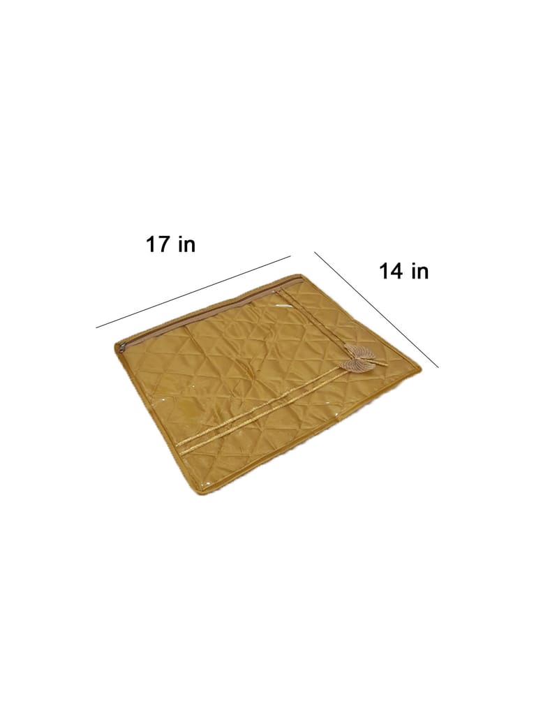 PVC Transparent Single Saree Cover with Satin Material - SC-31