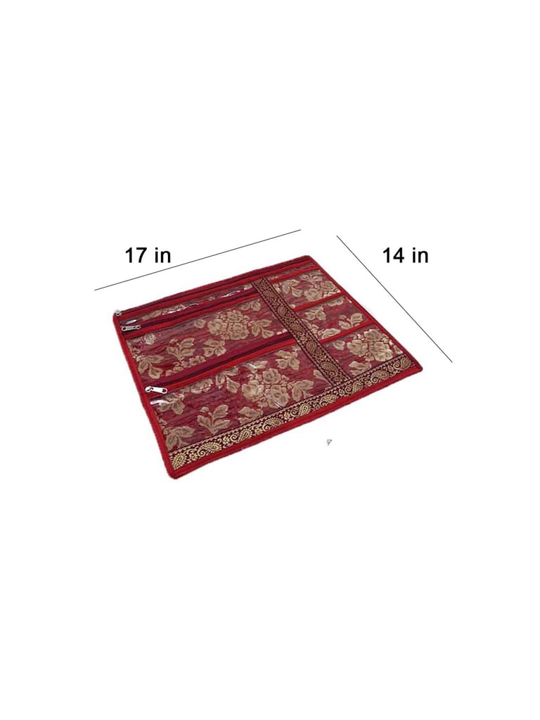 PVC Transparent Single Saree Cover with Satin Material - SC-40
