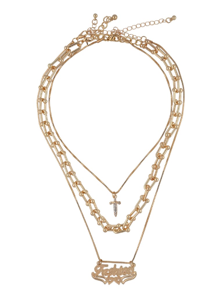 Western Necklace in Gold finish - CNB24258