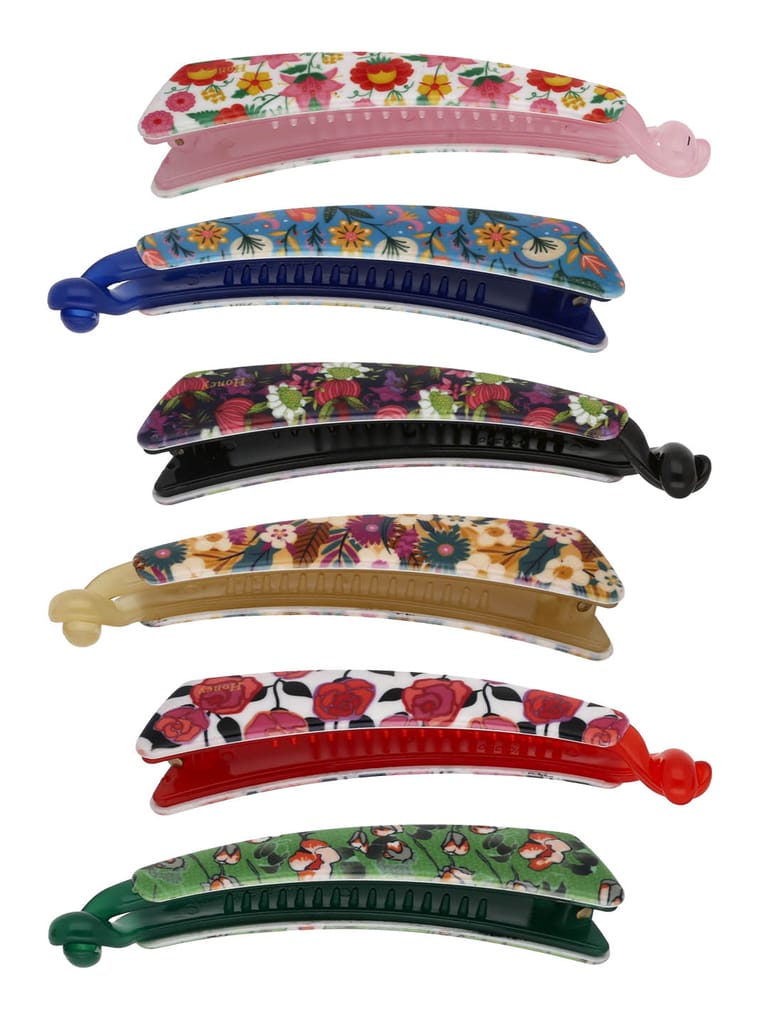 Printed Banana Clip in Assorted color -Honey