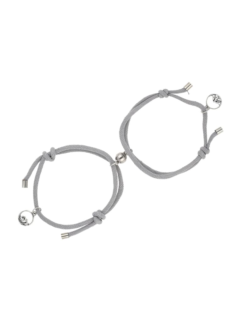 Couple Magnetic Bracelet in Rhodium finish - CNB26540