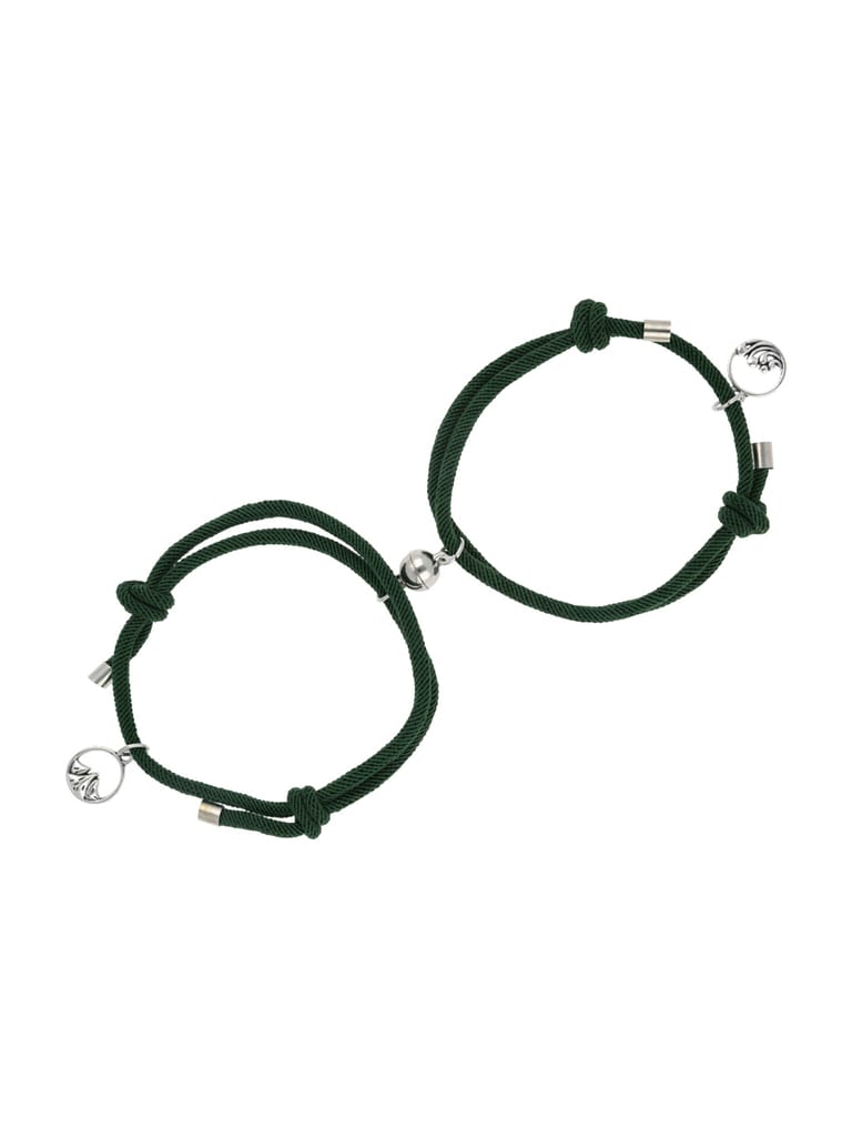 Couple Magnetic Bracelet in Rhodium finish - WWA