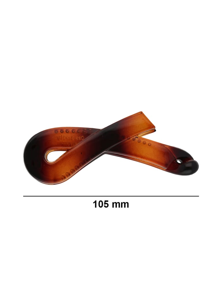 Plain Banana Clip in Black & Shell color - BYB63A