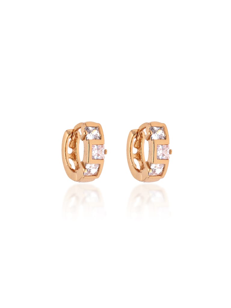 AD / CZ Bali type Earrings in Gold finish - CNB16293