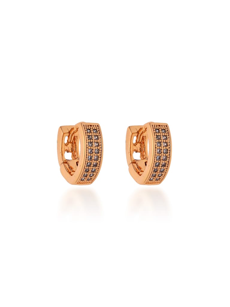 AD / CZ Bali type Earrings in Gold finish - CNB19198