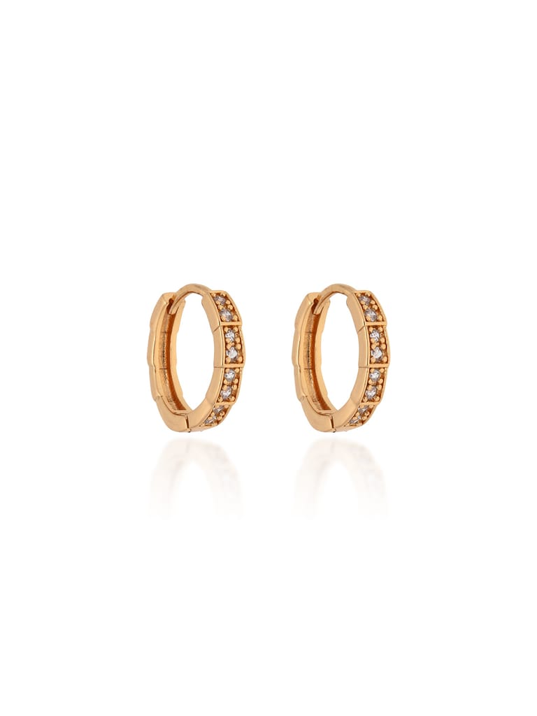 AD / CZ Bali / Hoops in Gold finish - CNB24652