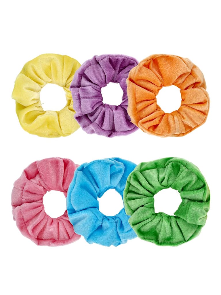 Plain Velvet Scrunchies in Assorted color - CNB6778