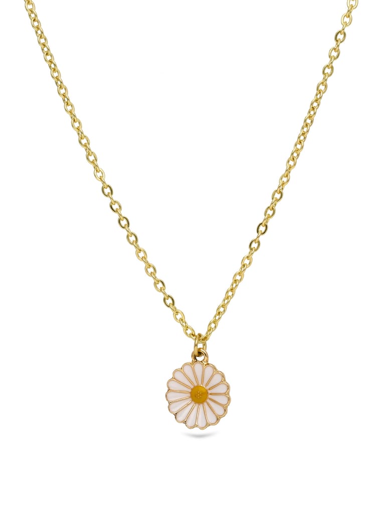 Western Pendant with Chain in Gold finish - CNB28804