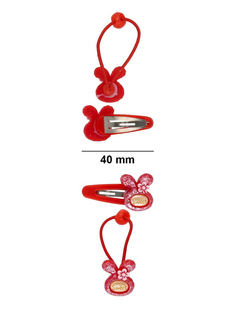 Fancy Tik Tak Hair Pin with Rubber Band for Kids - CNB29467