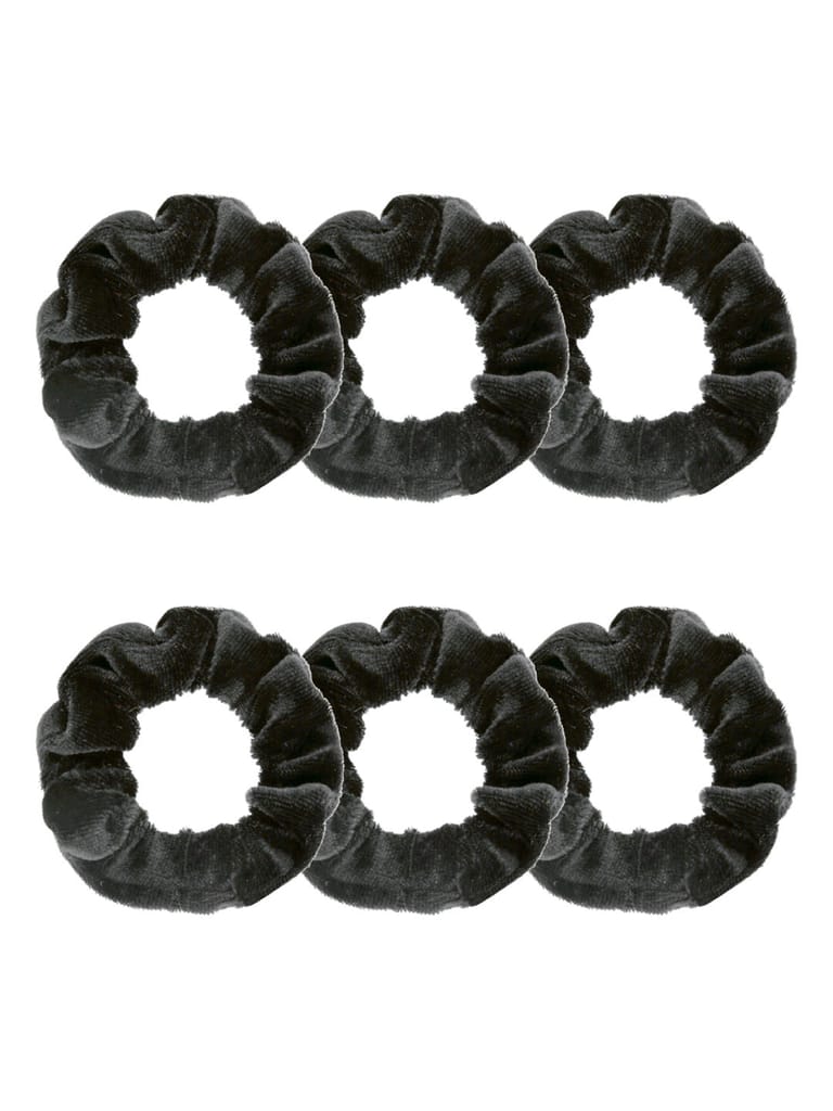 Plain Scrunchies in Black color - BHE4994B