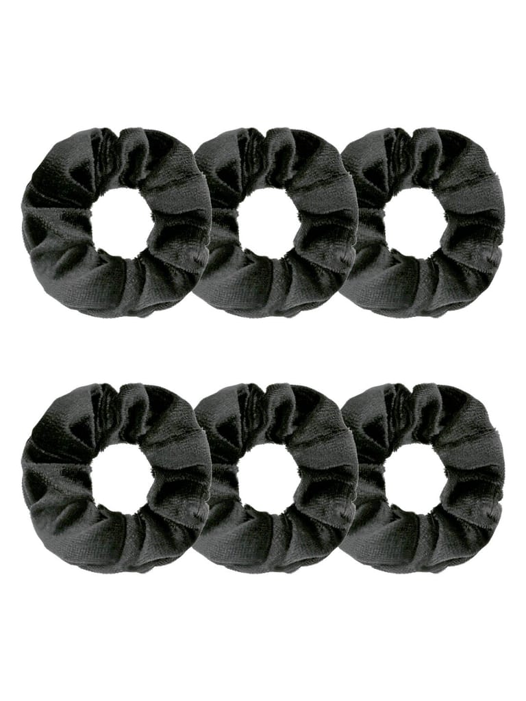 Plain Scrunchies in Black color - BHE5070