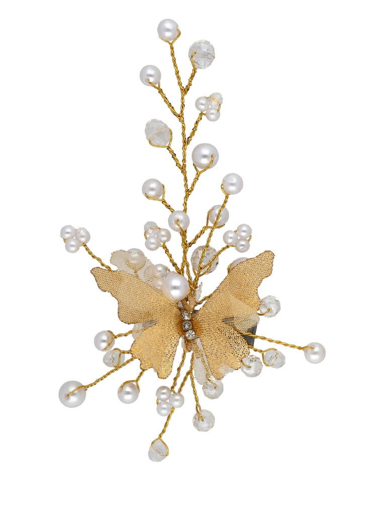 Fancy Hair Clip in Gold finish - CNB30367