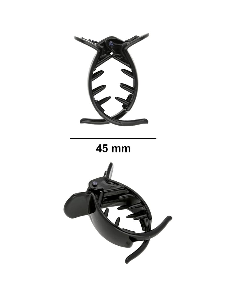 Plain Butterfly Clip in Black color - S34184