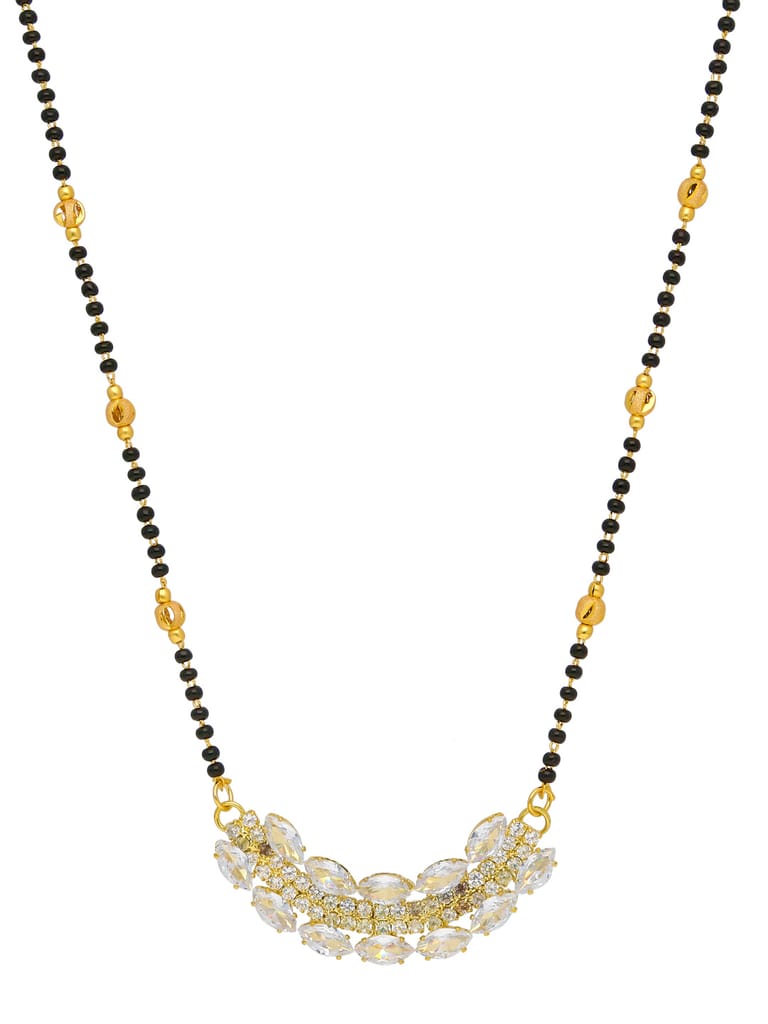 Traditional Single Line Mangalsutra in Gold finish - CNB35065