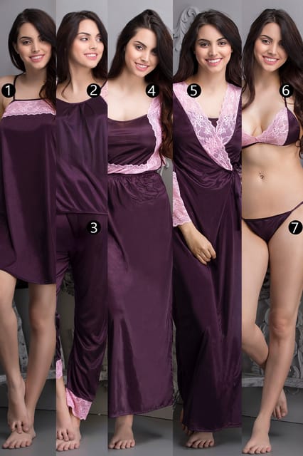 clovia satin nightwear
