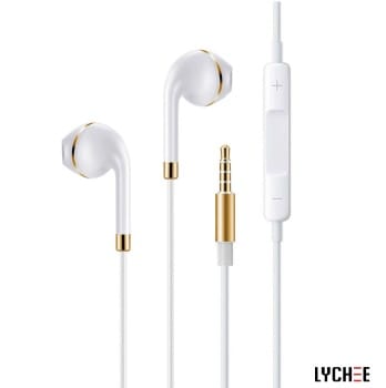 Lychee Wired Headphone With Mic Compatible With All Smartphone