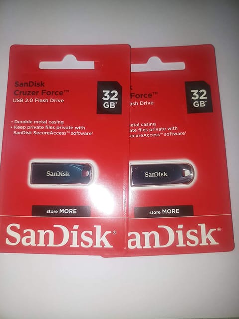 SanDisk Cruzer Force 32 GB USB Flash Drive (Pack of 2)