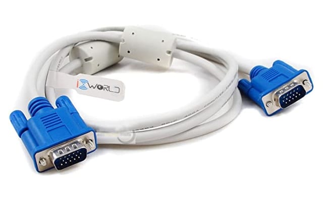 Iconnect World 15 Pin Male To Male VGA Cable 5M