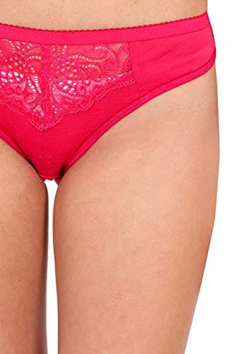 Caracal Bra & Panty Set for Women/Ladies and Girls Lingerie Set/Cotton/Non- Padded & Wireless/B Cup/Full Coverage/T-Shirt/Pink (Size 32) Combo Pack of 1