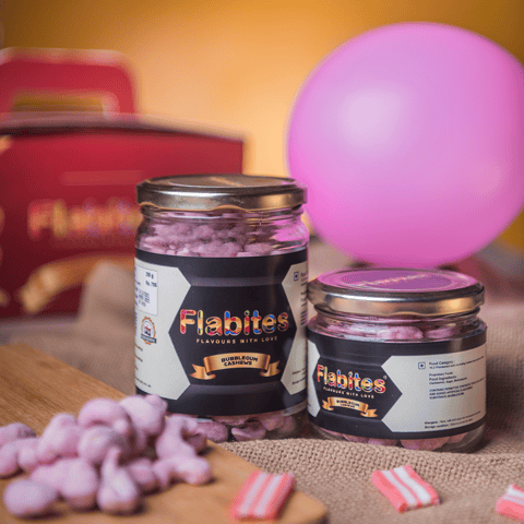Flabites Bubble Gum Cashews 250 Gms