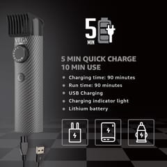 VEGA X2 Beard Trimmer For Men With Quick Charge, Black