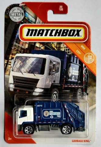 MATCHBOX BASIC CAR ASSORTMENT - MBX CITY - GARBAGE KING