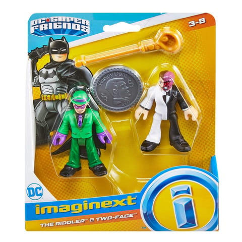 Fisher Price Imaginext DC Super Friends Figures Riddler and Two Face