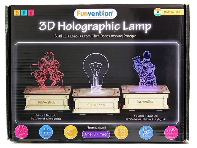 Funvention 3D Holographic Lamp DIY Science Educational Toy