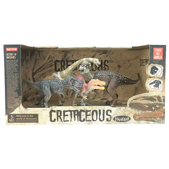 Alpha Vector Cretaceous Dinosaur Set