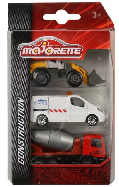 Majorette Construction Vehicles Set of 3