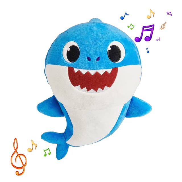Pinkfong Baby Shark Singing Plush Toy 8 Inch Daddy Shark