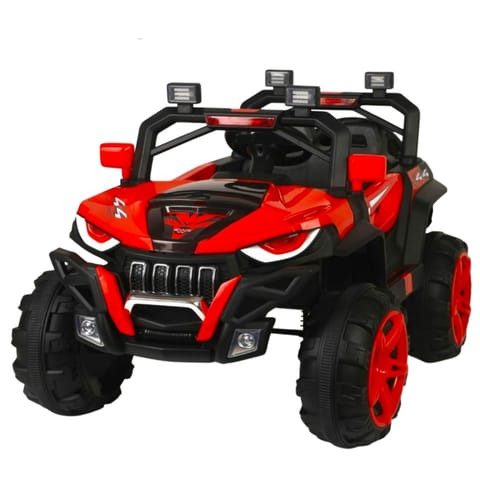 Sports Jeep Ride On 12V Rechargeable Battery Operated - Red