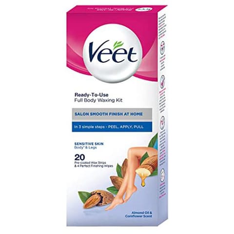 Veet Hair Rem Wax Kit Strips Sensitive Skin