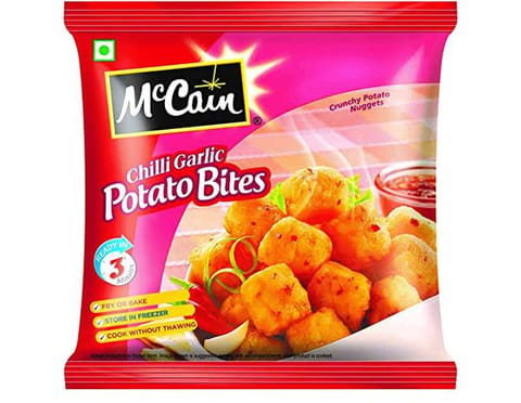 mccains chilli garlic potato bites 420g