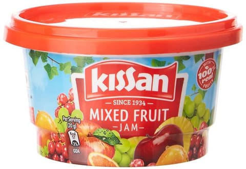 kissan mixed fruit jam tub 100 gm