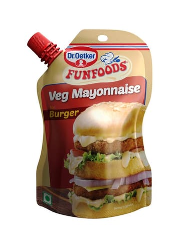 funfoods veg mayonnaise for burger, 100gm