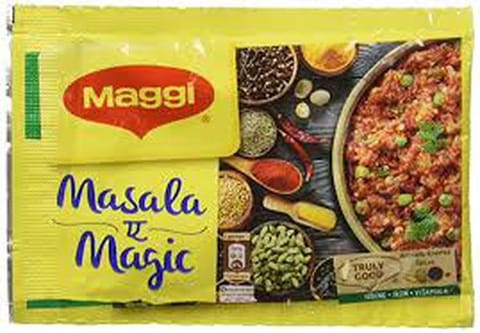 maggi magic masala, 6.2 gm (buy 4 + get 1 free)