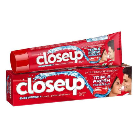 close up red hot everfresh toothpaste 150g