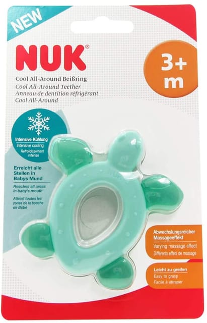 Nuk Cool All-Around Teether With Cooling Elements Age 3M+ 1 Per Pack Green